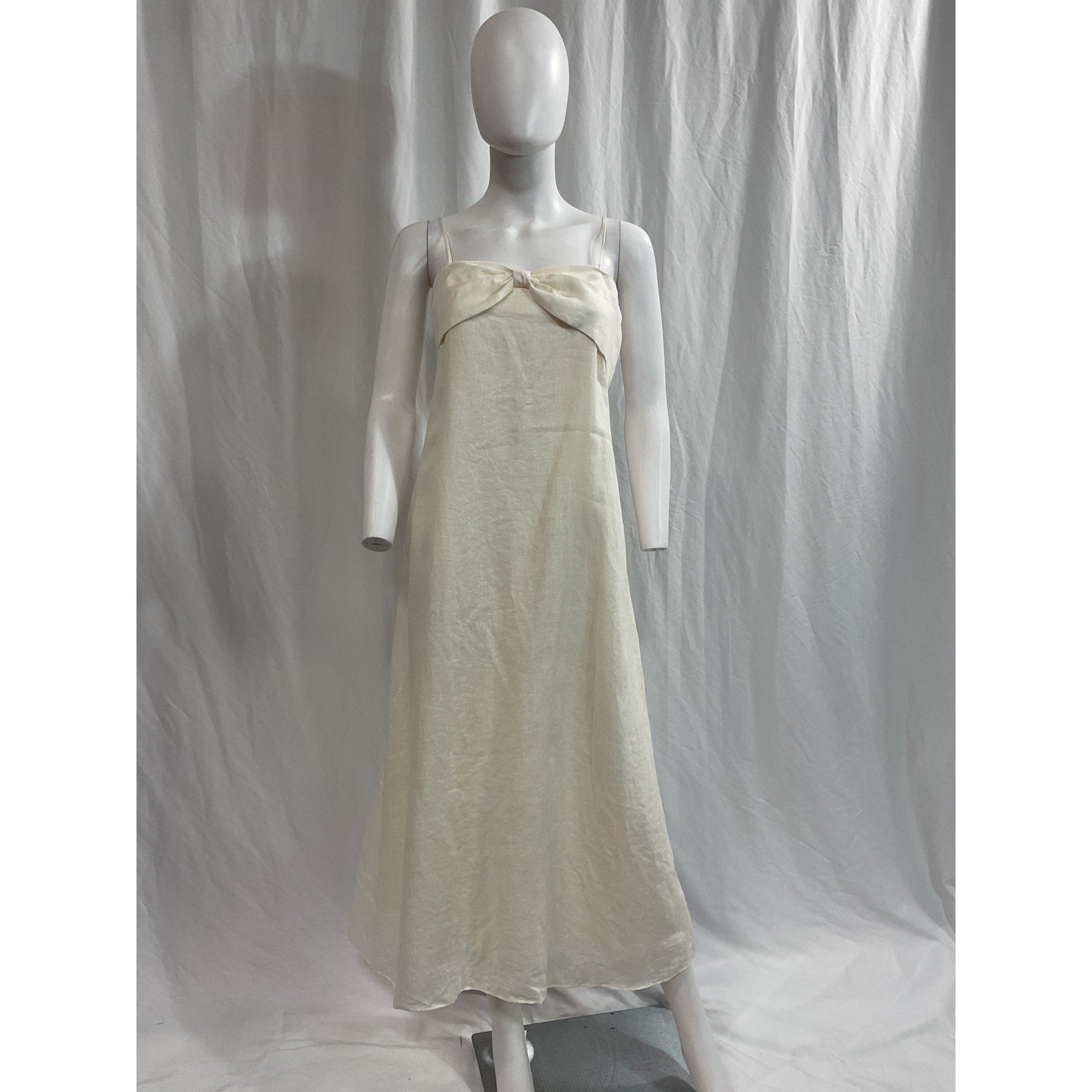 Cami Nyc 'Tilney' White Linen Midi-Dress Size S