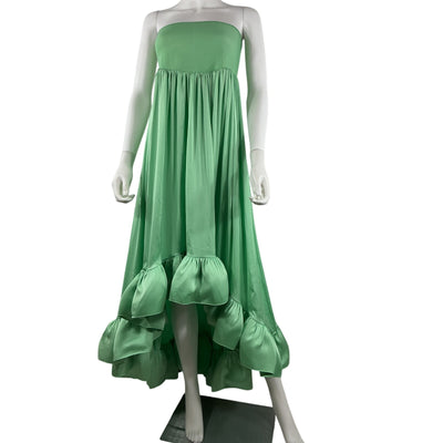 Alexis Strapless French Green Alfi Dress Size XS