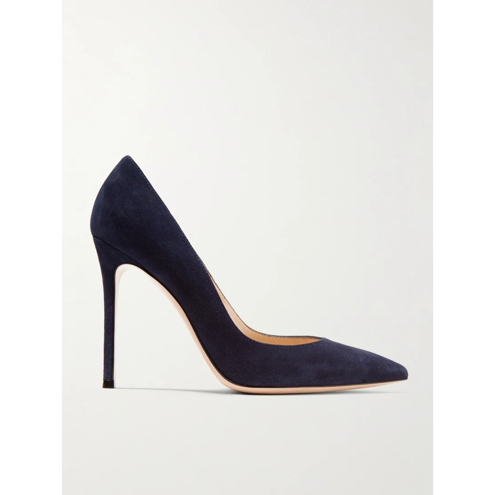 Gianvito Rossi '105' Black Suede Leather Pumps Stiletto Heel Size 6