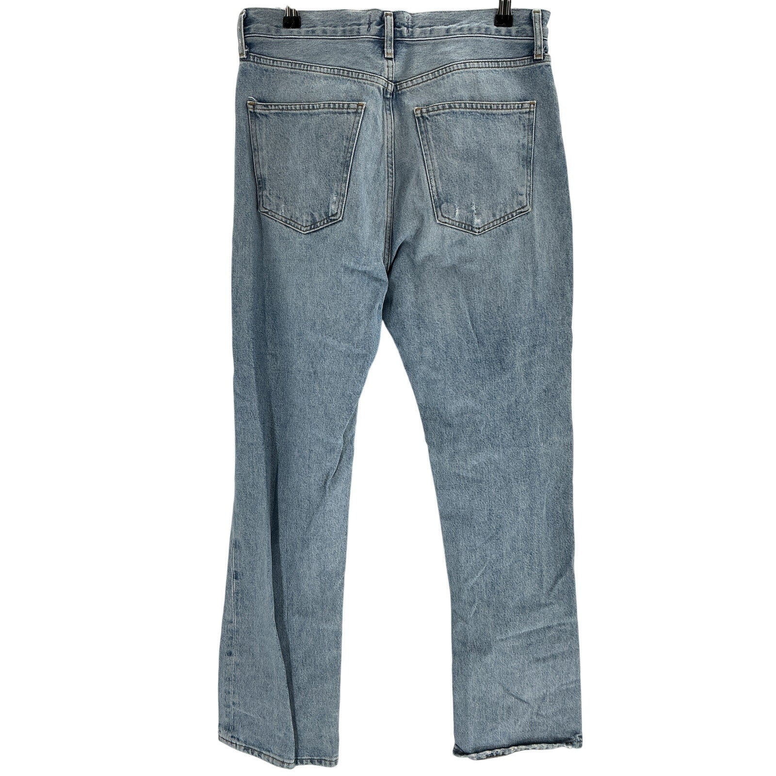 Agolde 'Lana' Blue Cotton Straight Jean Size 28