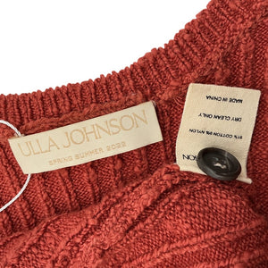 Ulla Johnson Ribbed Brown Nedda Dress Size Petite