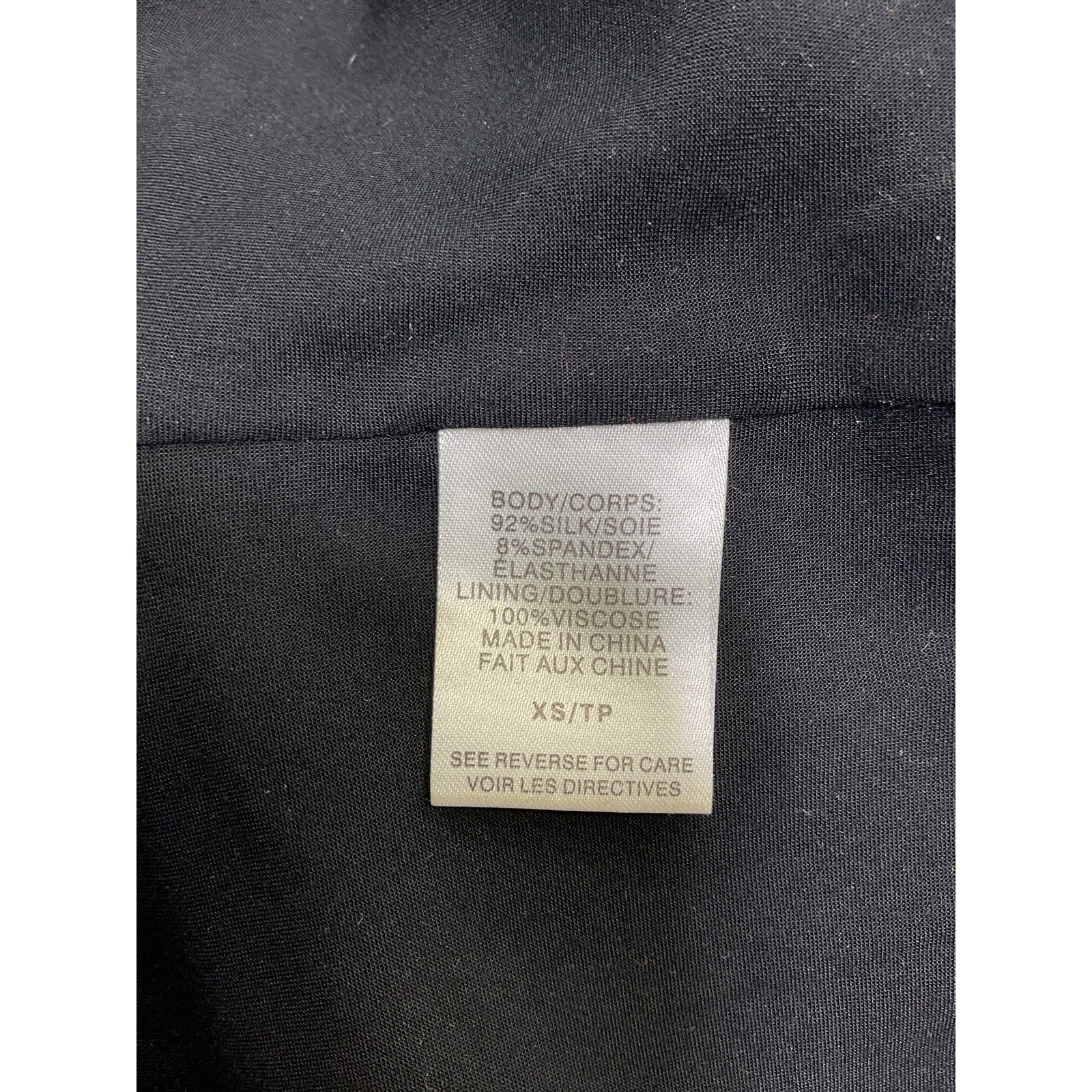 Cami Nyc 'The Busy' Black Silk Cami Top Size XS