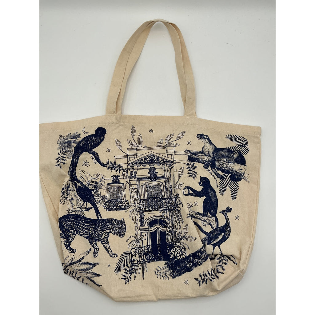 S�zane 'Paraiso' Navy Blue Tote Bag Size OS