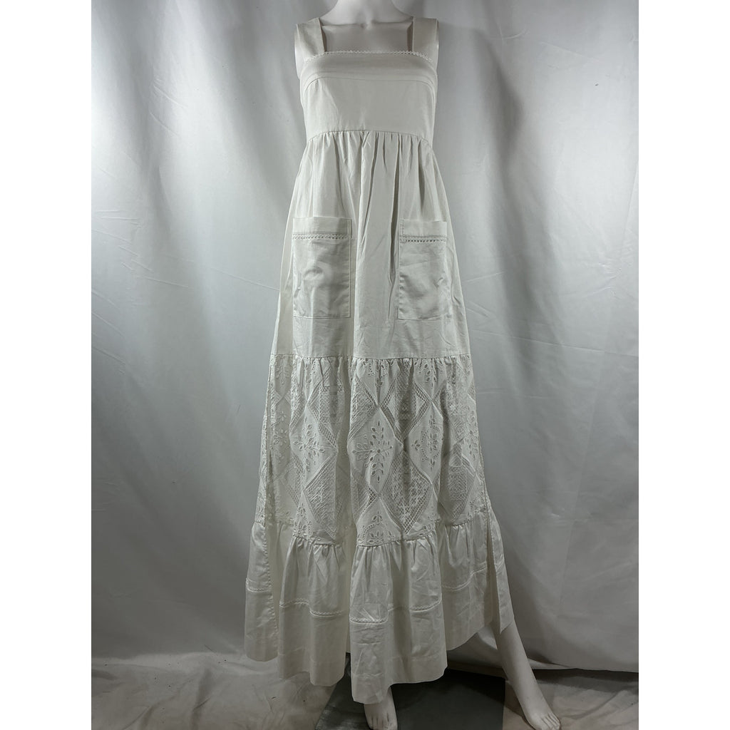 Shona Joy 'Lori' Ivory Patch Pocket Maxi Dress Size 2