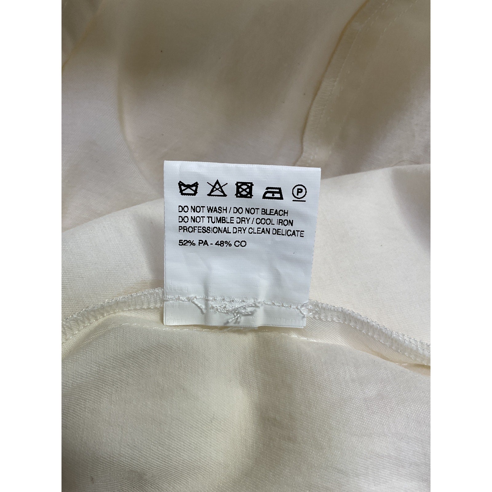 Jacquemus Cream Polyamide Short Dress Size 38