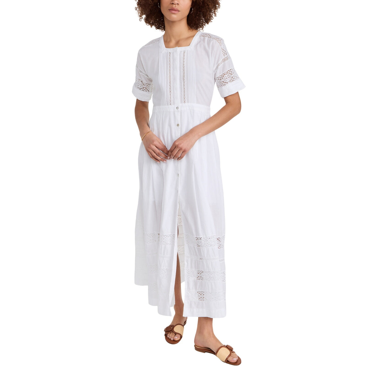 Loveshackfancy Lacy Cream Edie Dress Size XS