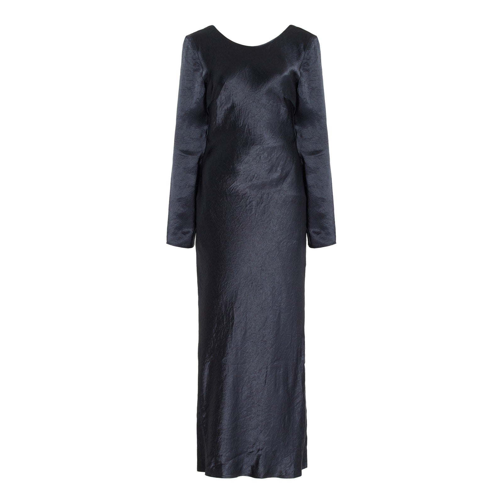 Third Form 'Crush' Grey Open Back Maxi Dress Size L - NWT