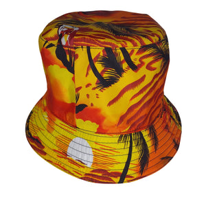 Moncler Vibrant Multi Palm Angels Reversible Bucket Hat Size L