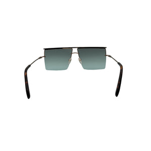 Emilio Pucci Sleek Gold Geometric Rimless Sunglasses