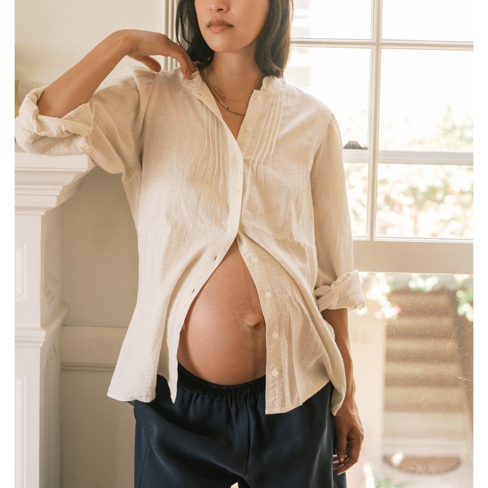 Hatch 'The Sydney' White Maternity Top Size 0
