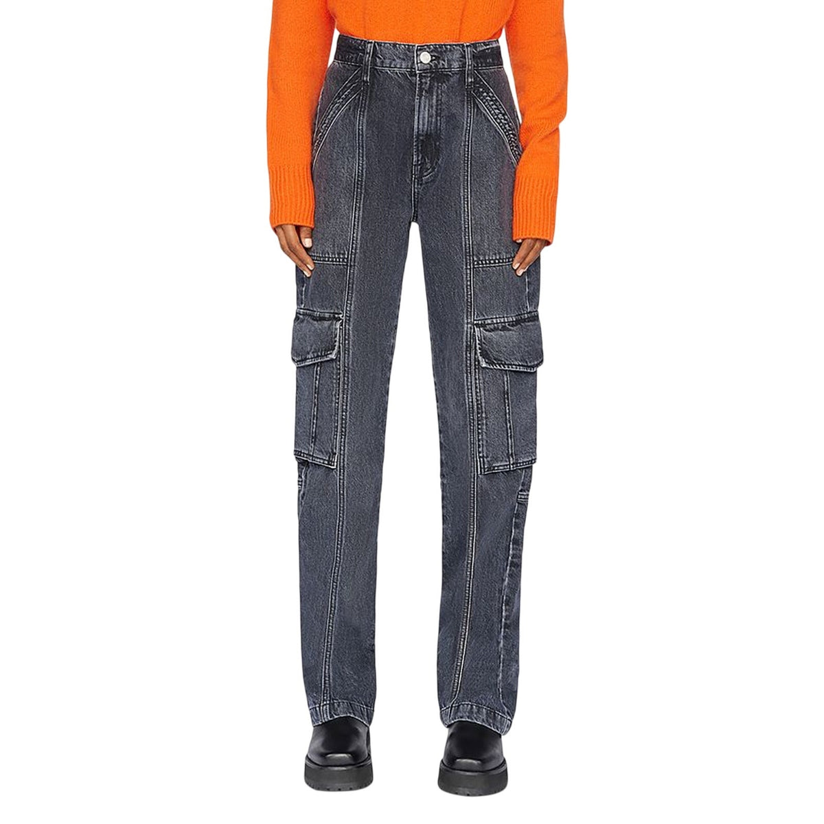Frame Utility Astray High Rise Straight Denim Jeans Size 24