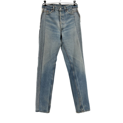Sami Miro Vintage Upcycled Denim Porterhouse Straight Denim Jeans Size XS