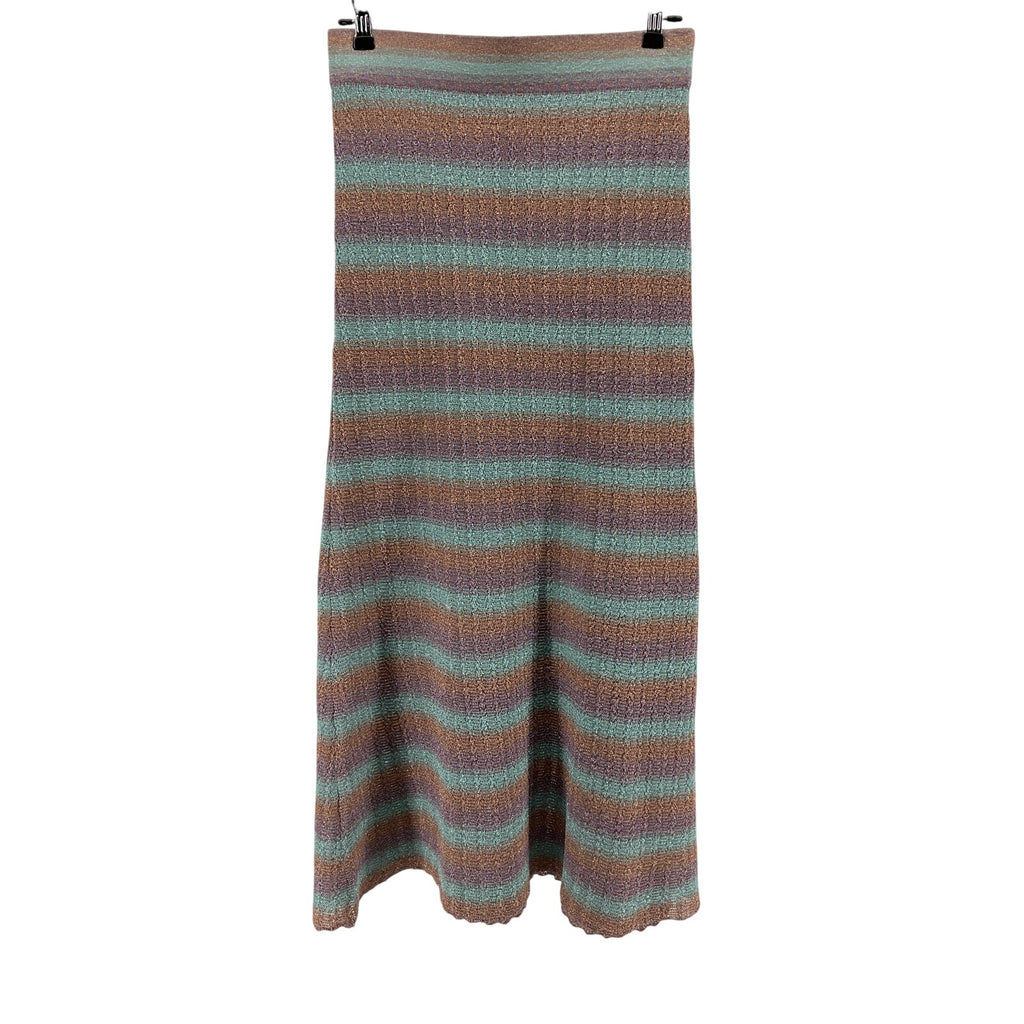 Misa Los Angeles 'Luca' Blue Polyester Skirt Size S