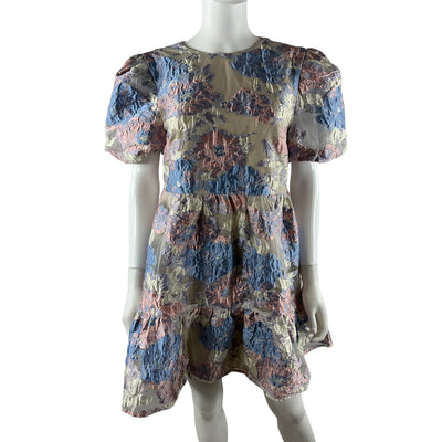 Elliatt Floral Pink And Blue Moxie Mini Dress Size M