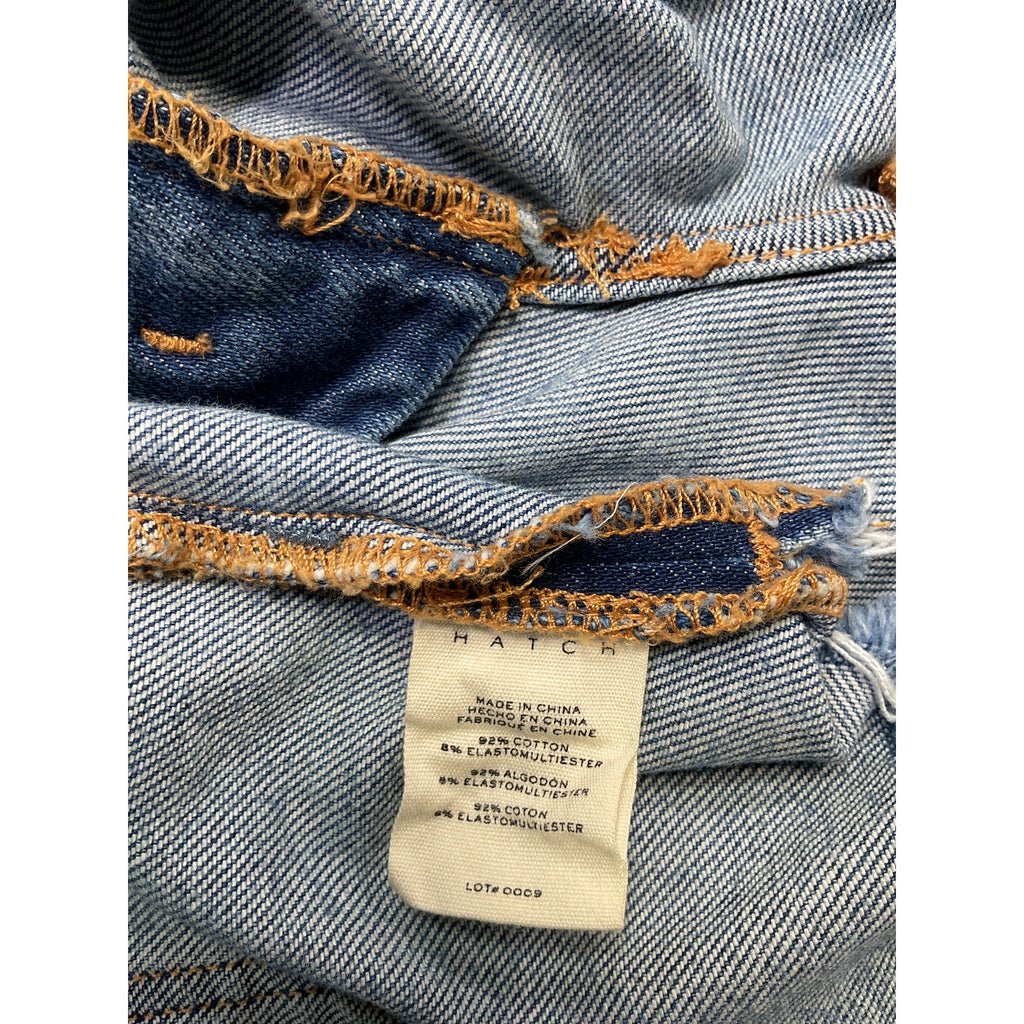 Hatch 'The Cut Off' Maternity Blue Denim Short Size 25