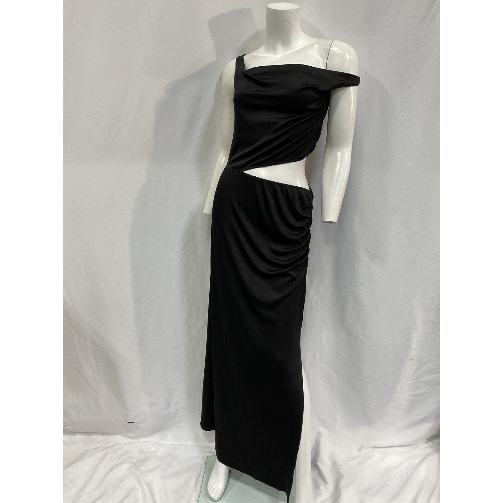 Anna October 'Willow' Black Polyester Maxi Dress Size M