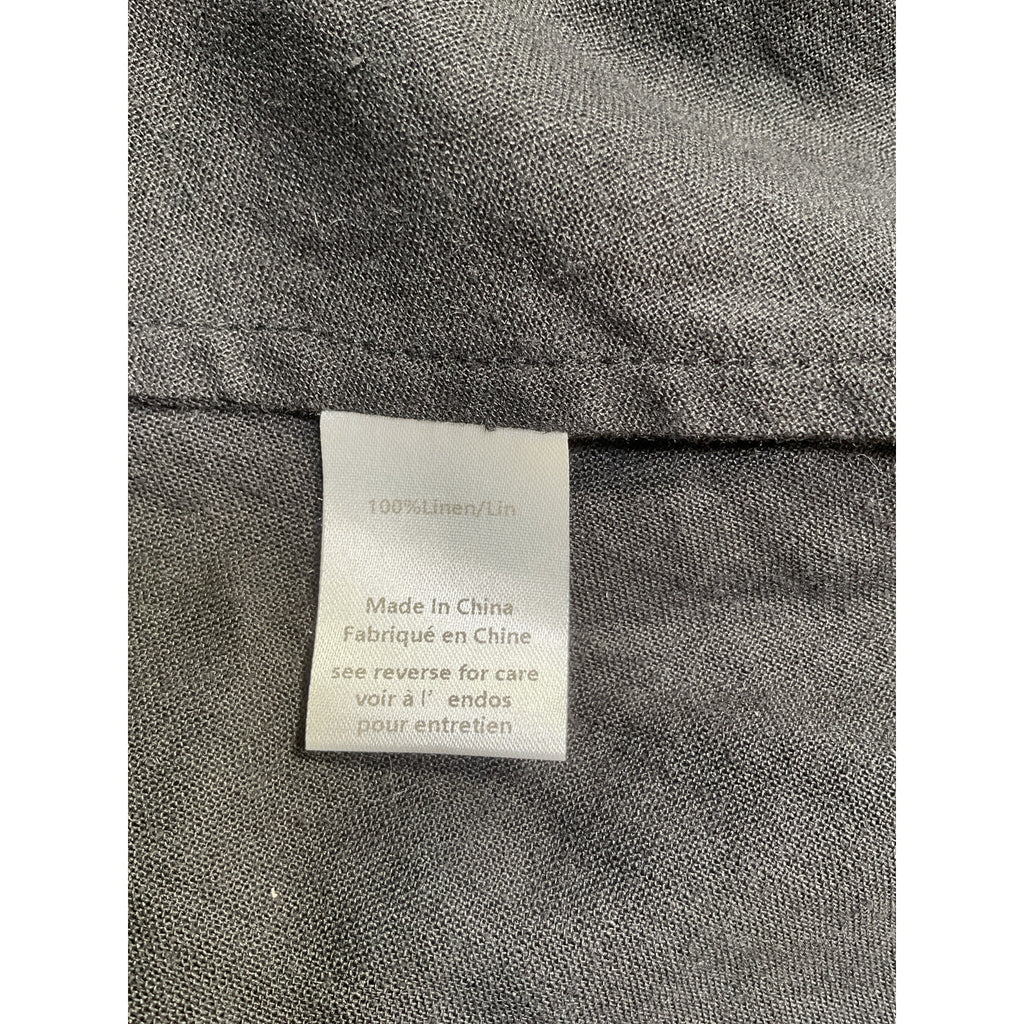 Caroline Constas 'Cassia' Black Linen Coverup Dress Size S - NWT