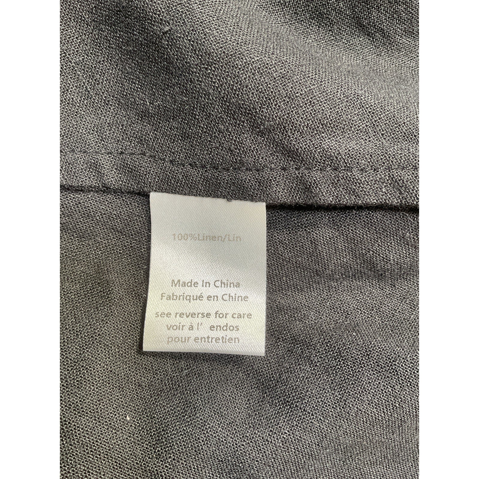 Caroline Constas 'Cassia' Black Linen Coverup Dress Size S - NWT
