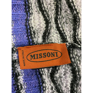Missoni Knitted 'Patterned' Purple Beanie Size OS