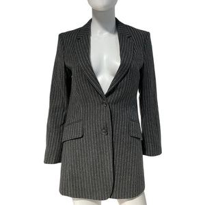 Rag And Bone Pinstriped Grey Charles Blazer Size 00