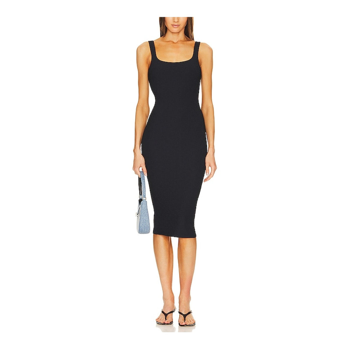 Alexander Wang 'Bodycon' Black Polyamide Below Knee Dress Size S