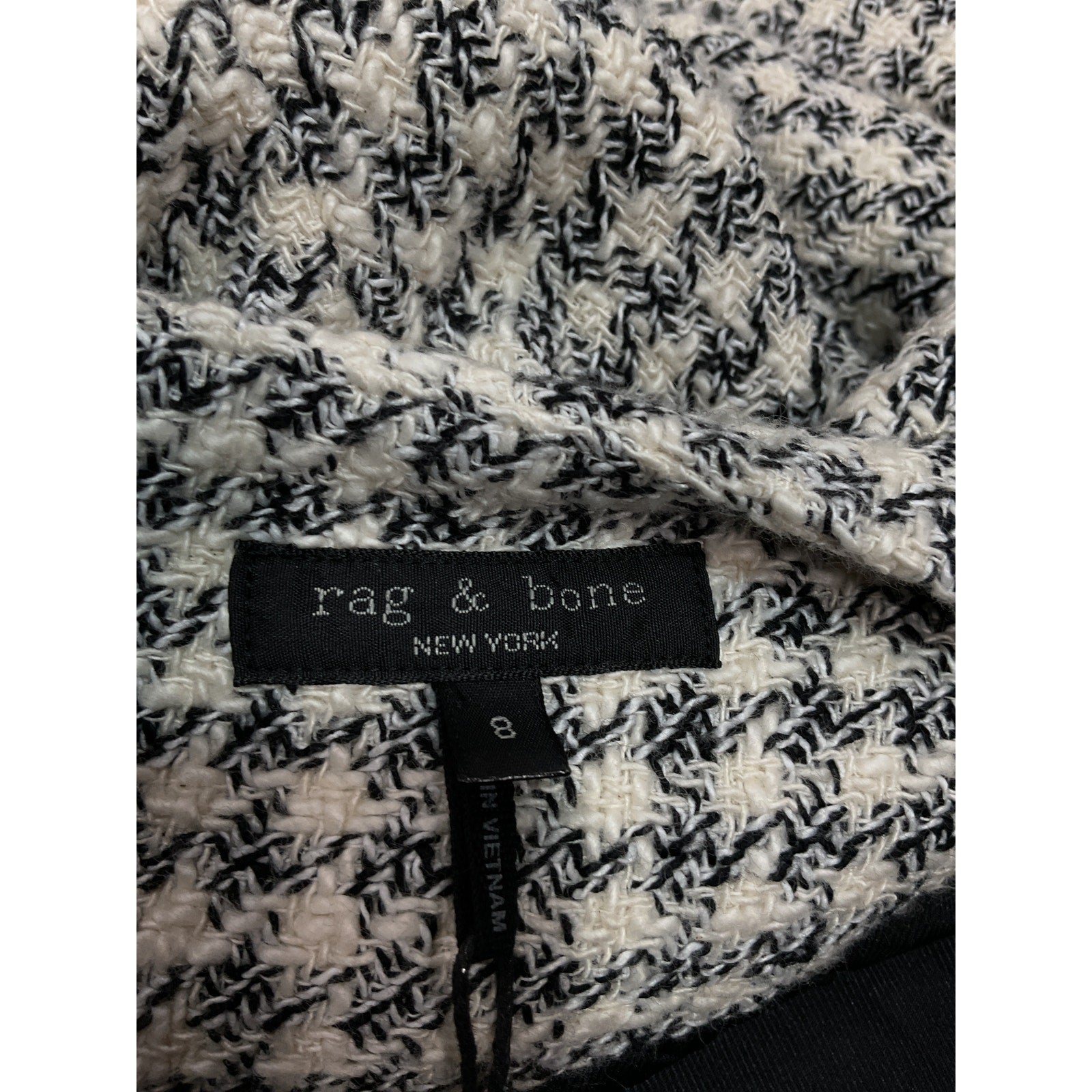 Rag & Bone 'Carmen' White Cotton Jacket Size 8 - NWT