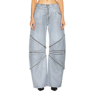 Eb Denim Zipped Gray Frederic Denim Jeans Size 24