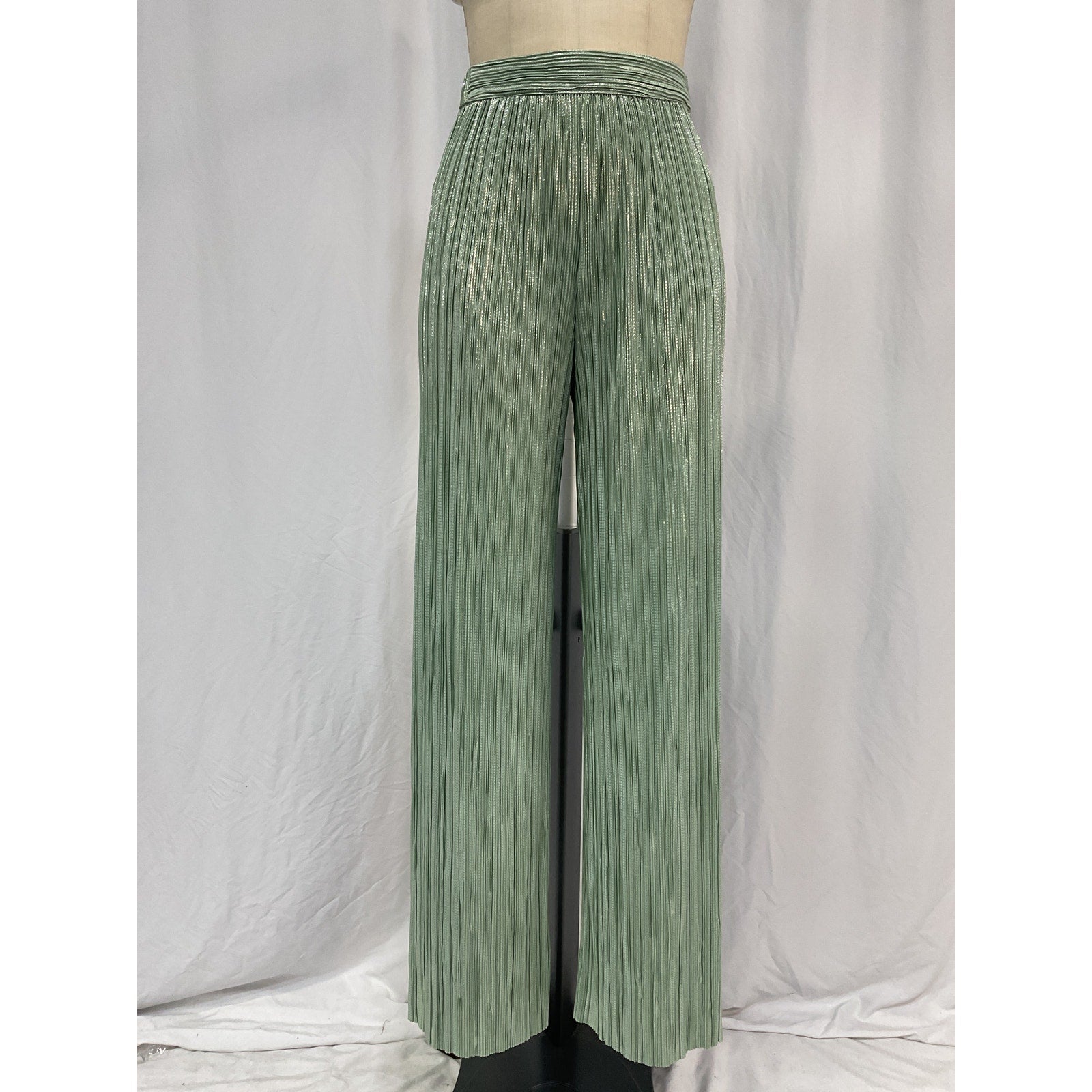 Sabina Musayev 'Ross' Green Polyester Pants Size XS - NWT