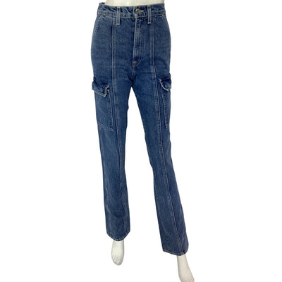 Grlfrnd Classic Cameron Harper Cargo Denim Jeans Size 24