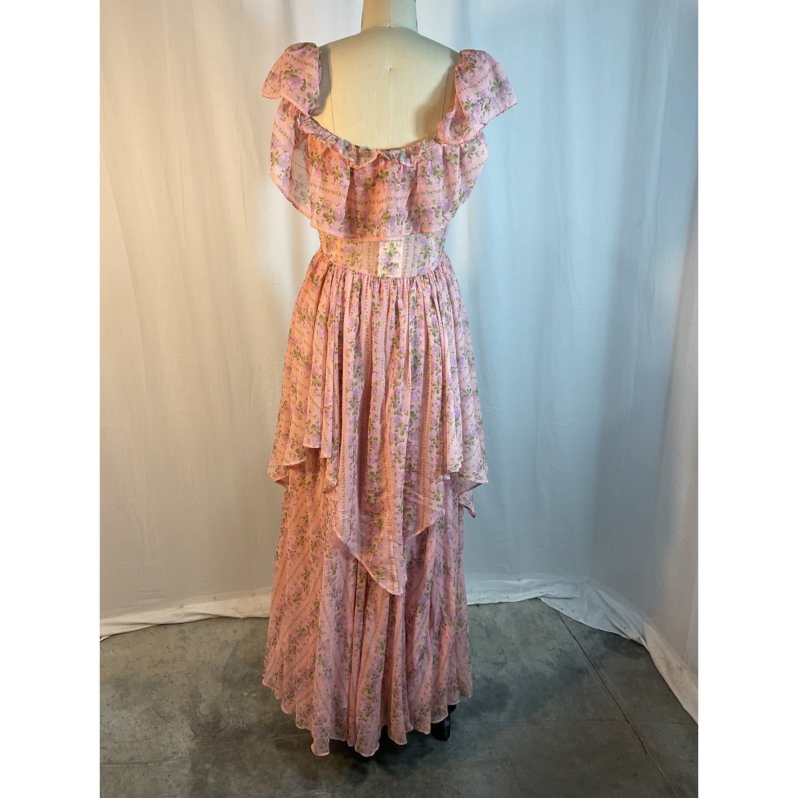 LoveShackFancy Pink Noni Off Shoulder Dress Size 2 - NWT