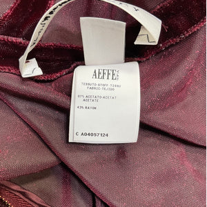 Philosophy Di Lorenzo Serafini Elegant Purple V Neck Midi Dress Size 2