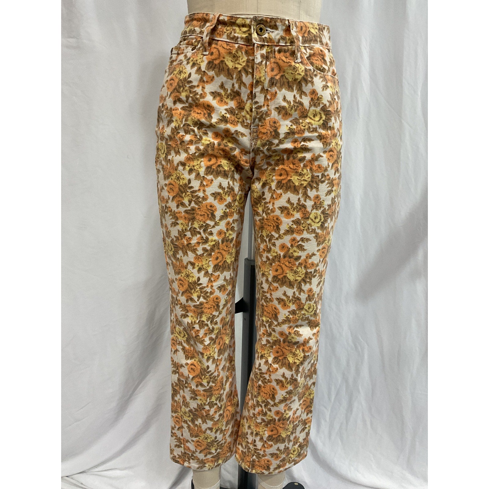 Simkhai 'Tj' Yellow High Rise Twill Pant Size 27