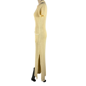 Proenza Schouler Knit Yellow Auden Dress Size XS
