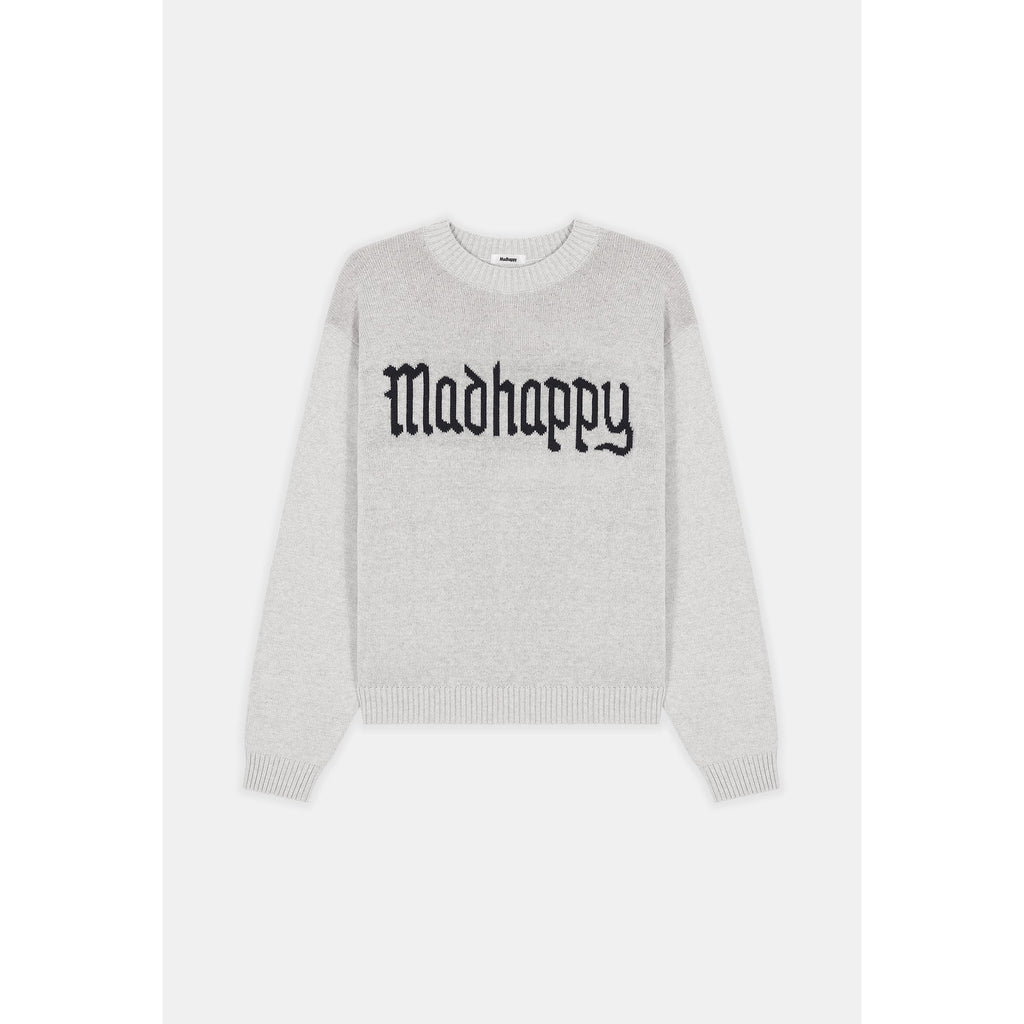 Madhappy 'Alumni' Grey Knit Sweater Size XS
