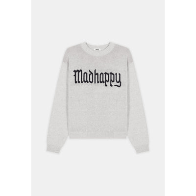 Madhappy 'Alumni' Grey Knit Sweater Size XS