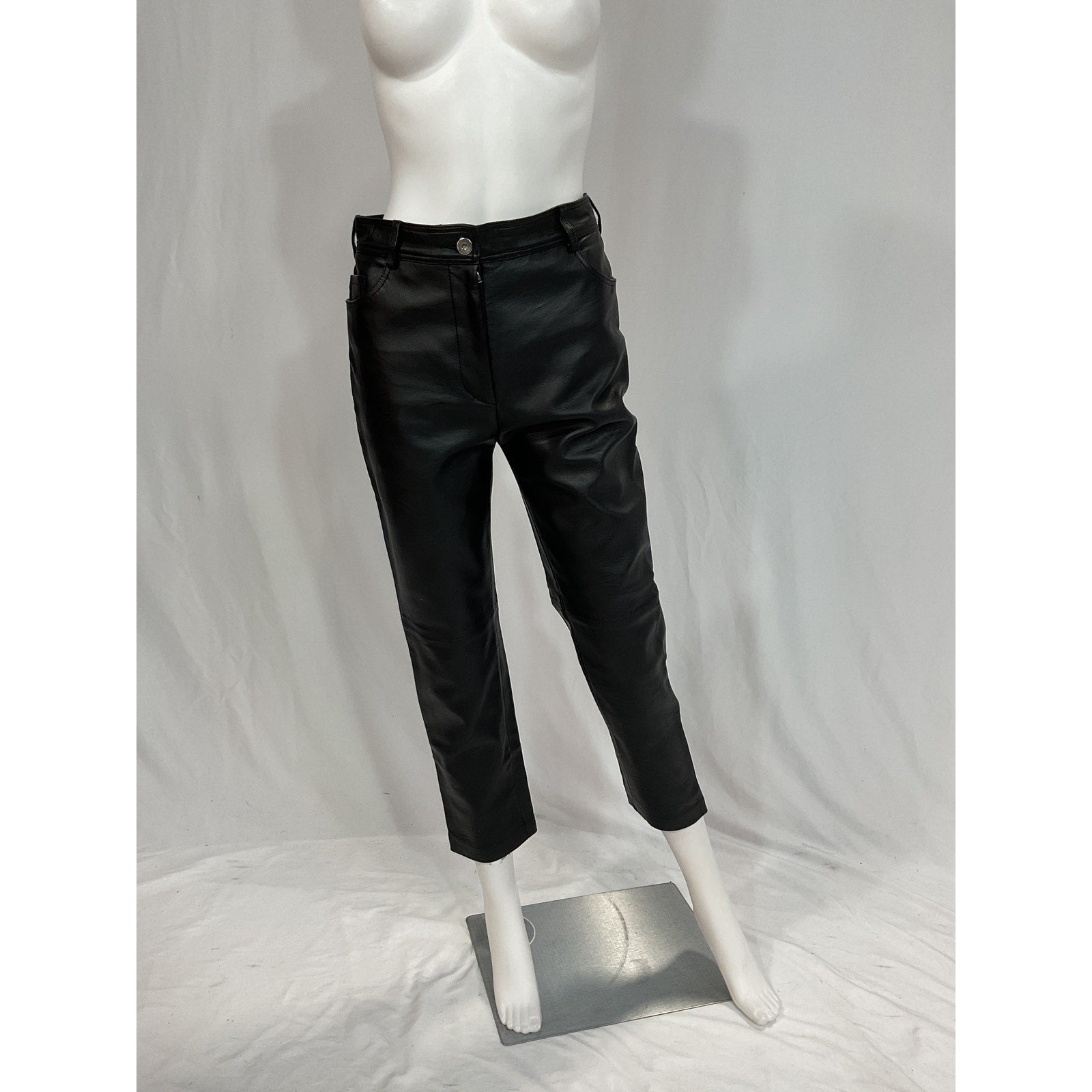 Stella Mccartney 'Hailey' Black Cropped Pants / Trousers Size 36