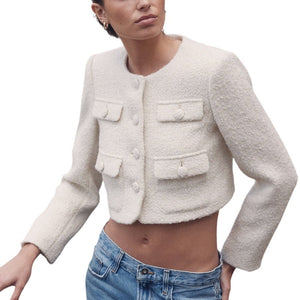 Favorite Daughter Textured Beige Emily Jacket Size XS