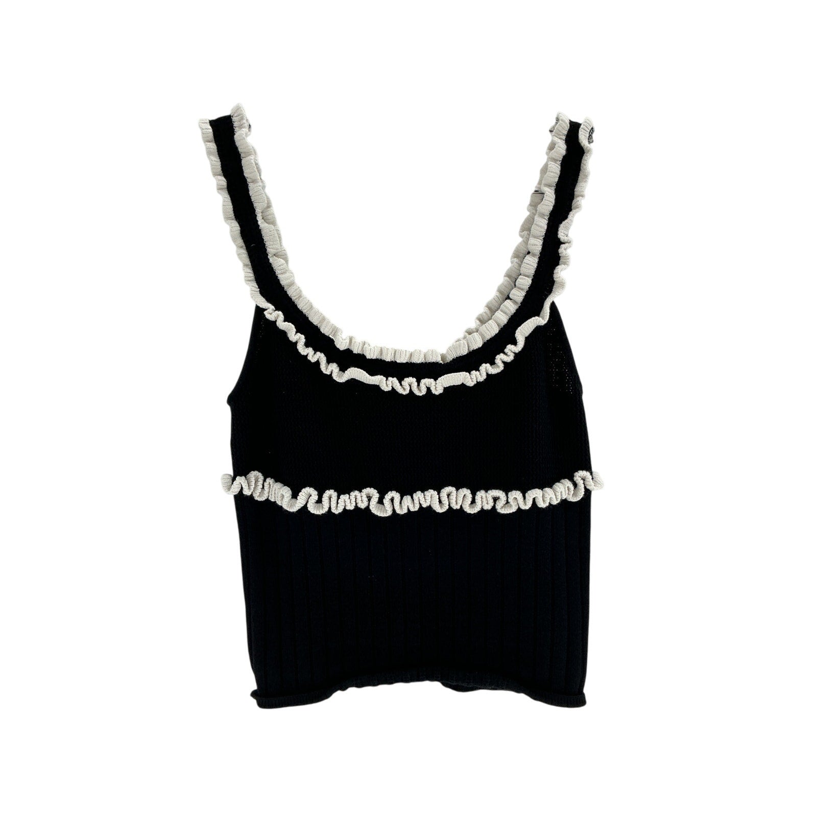 Majorelle 'Brielle' Black Viscose Tank Top Size S