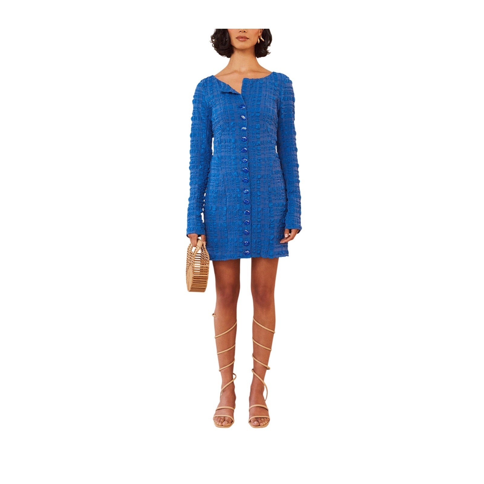 Cult Gaia 'Lafina' Blue Polyester Dress Size XS