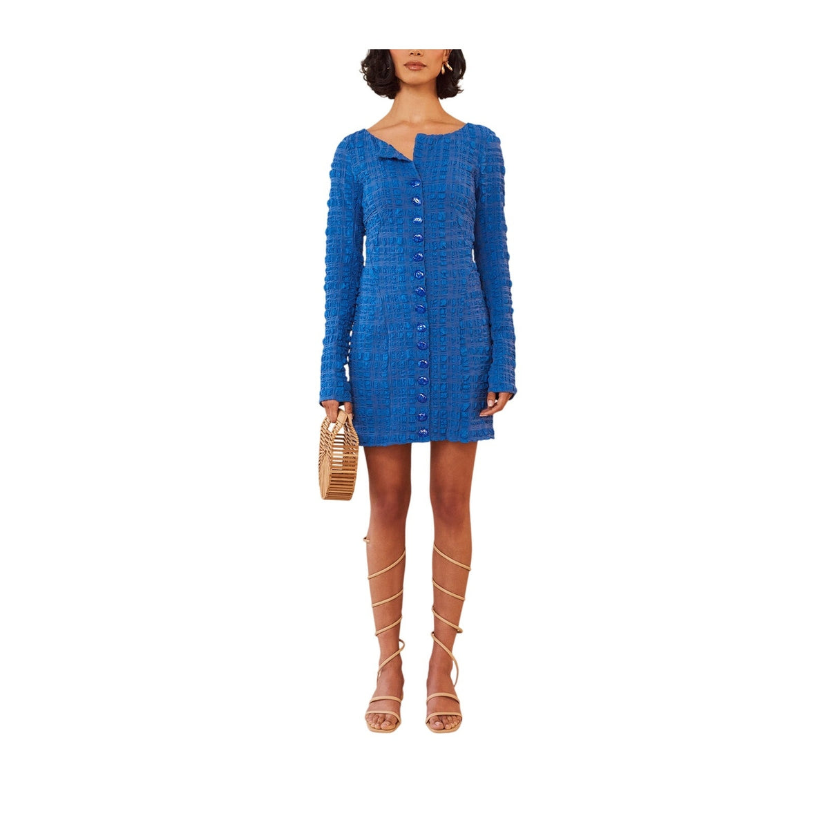 Cult Gaia 'Lafina' Blue Polyester Dress Size XS