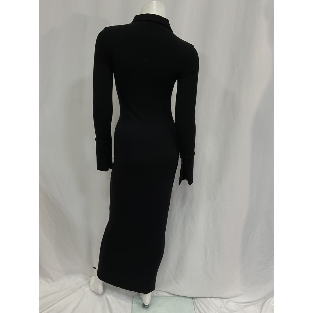 The Line By K 'Candela' Black Rayon Maxi Dress Size S