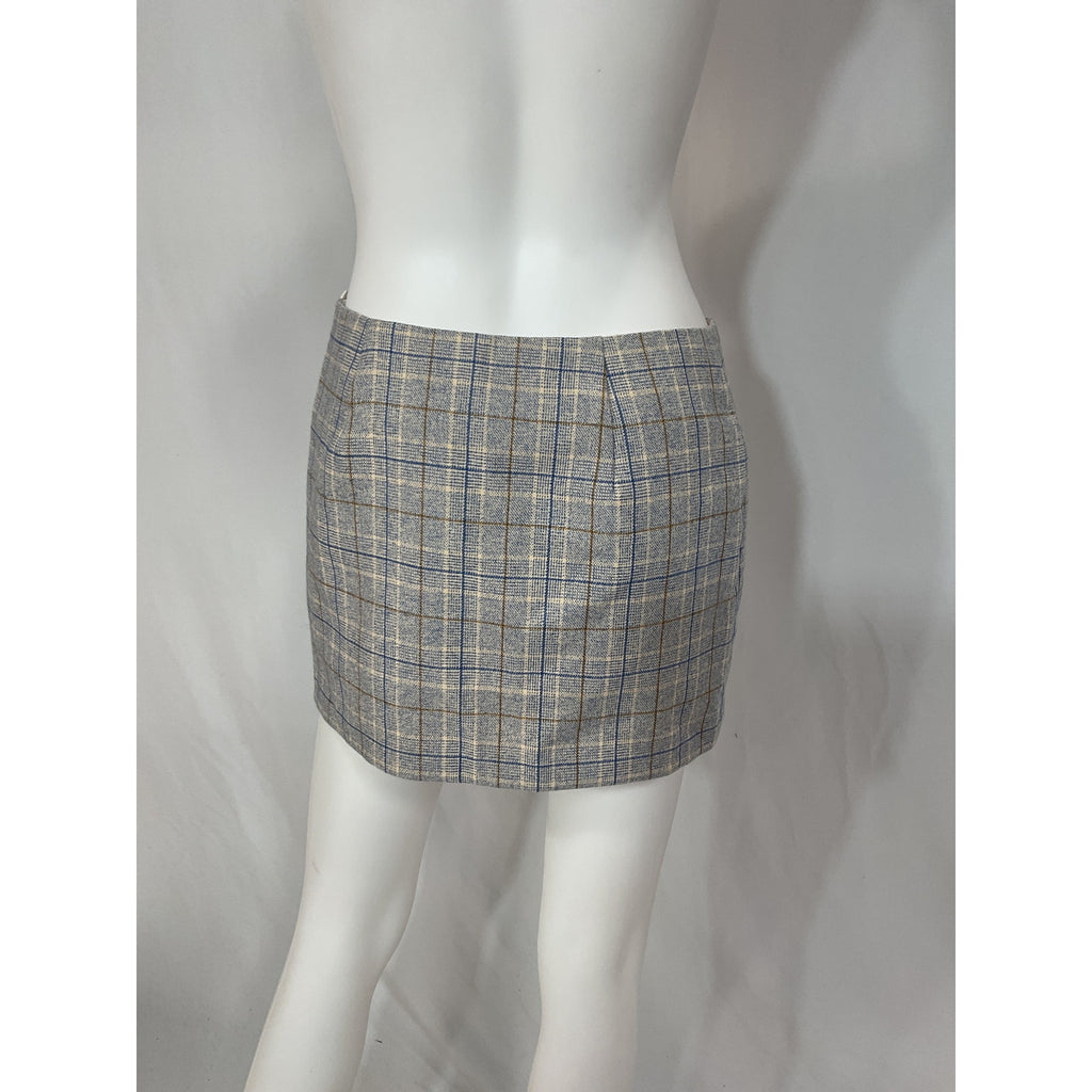 L'Academie 'Natalia' Blue Mini Tweed Skirt Size XS