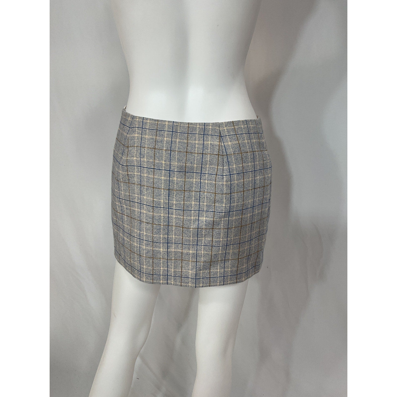 L'Academie 'Natalia' Blue Mini Tweed Skirt Size XS