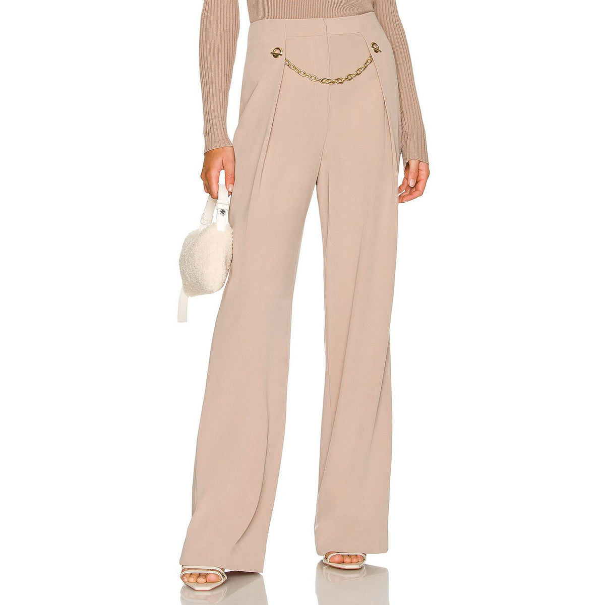 Simkhai Tailored Tan Sienna Pants Size 2