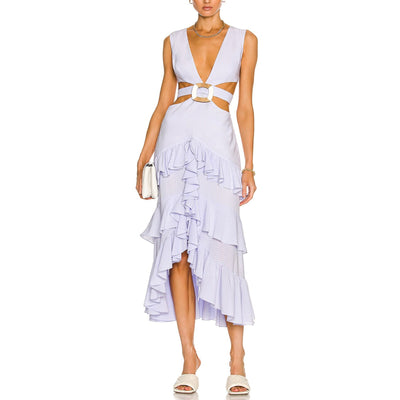 Patbo Cutout Blue Melrose Dress Size 4