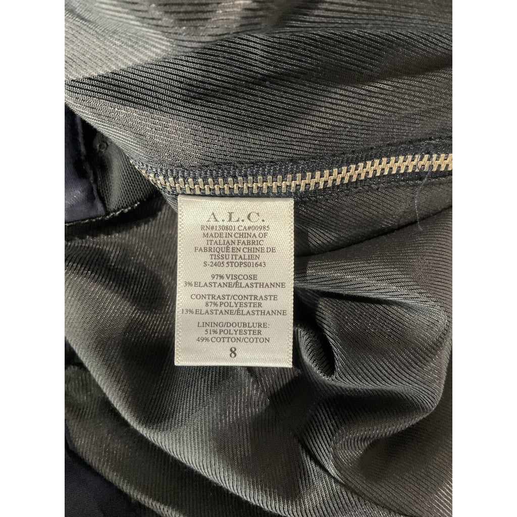 A.L.C. 'Renee' Blue Viscose Top Size 8