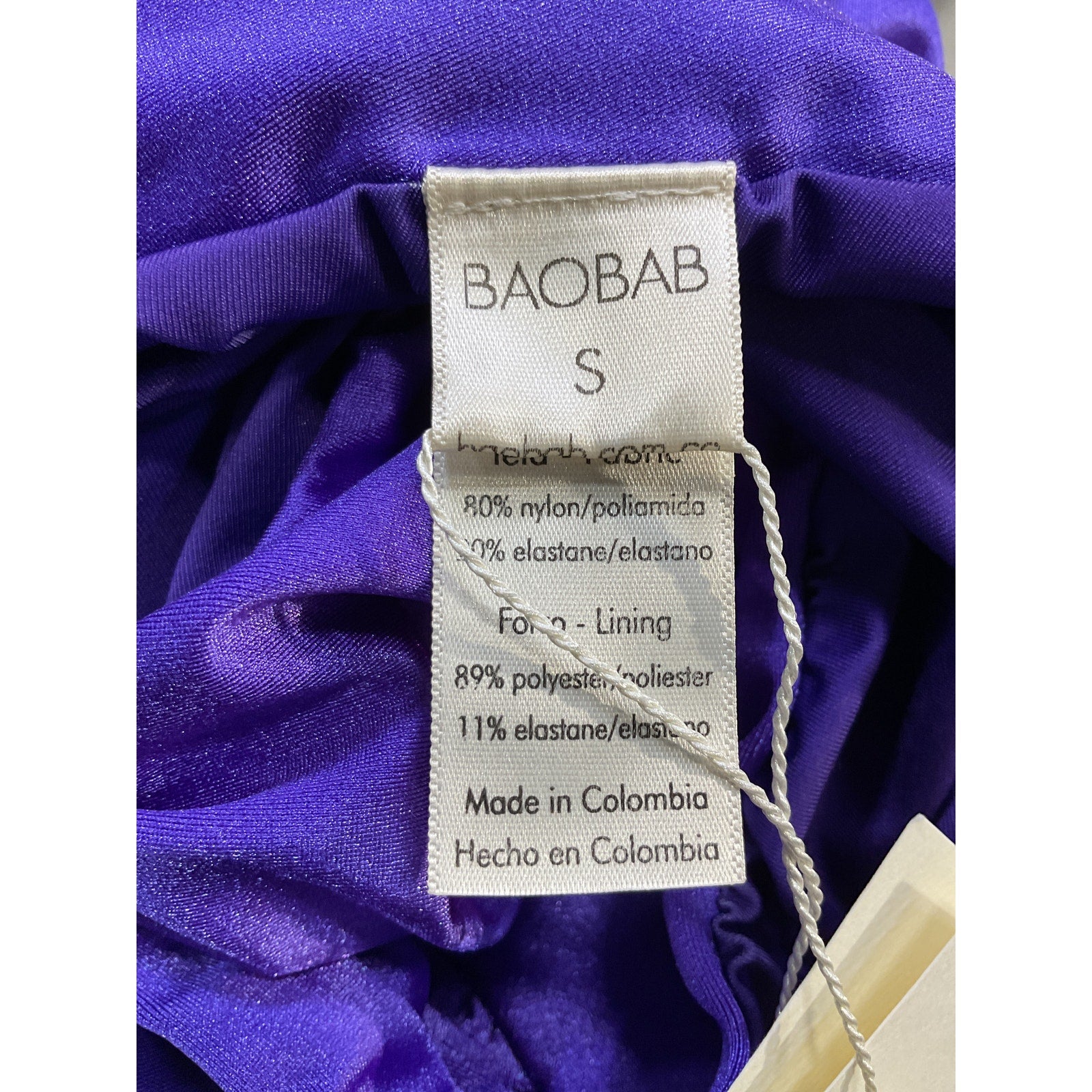 Baobab x Revolve 'Luzia' Purple One Shoulder Dress Size S - NWT