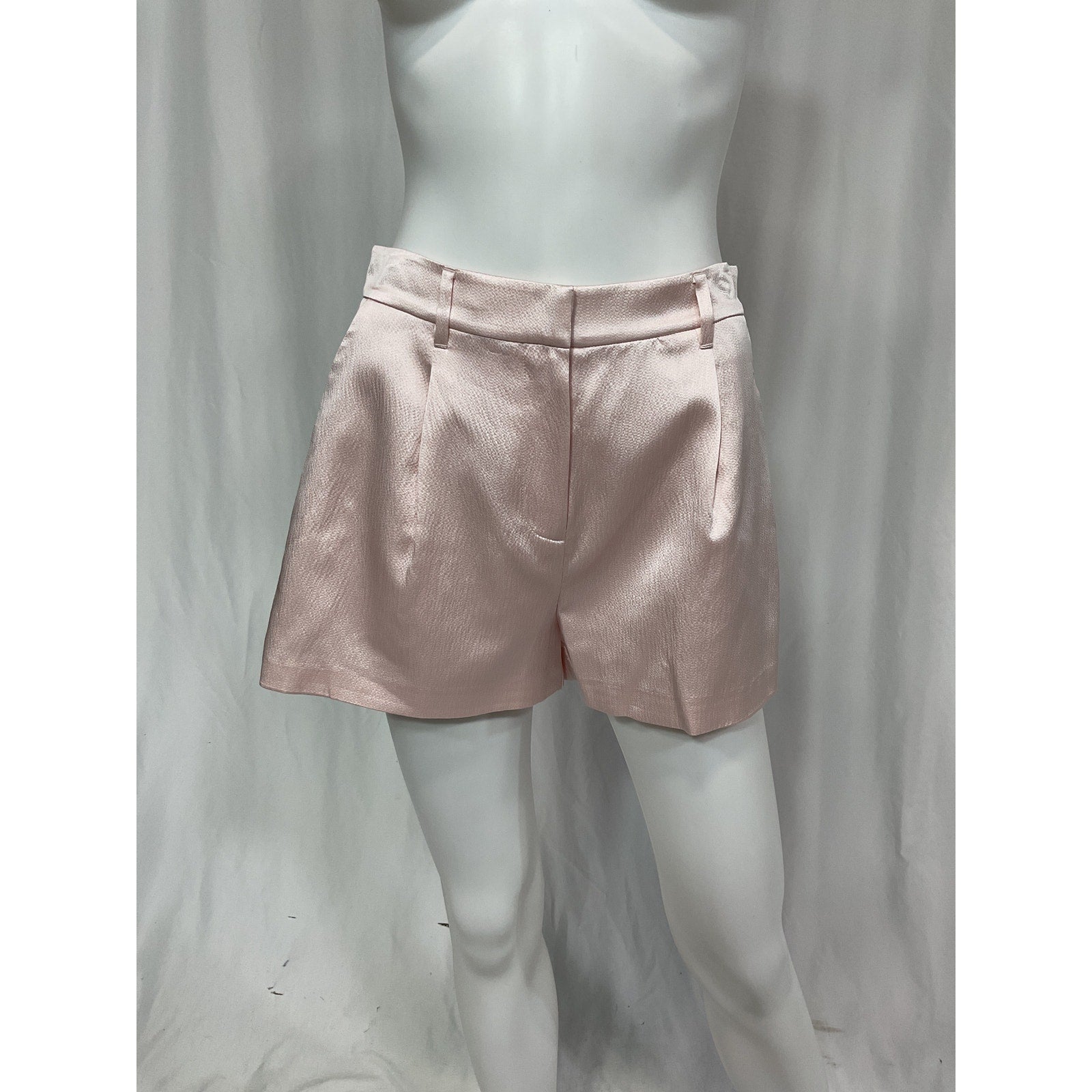 Loveshackfancy 'Perdita' Pink Silk Short Size 2