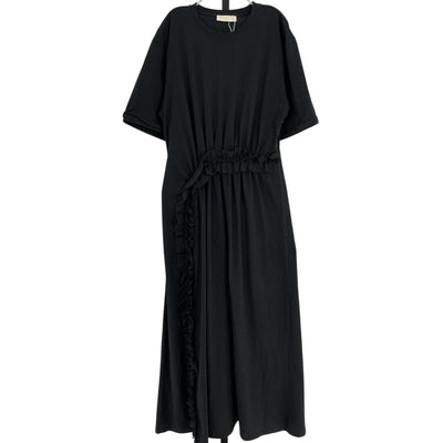 Ulla Johnson Ruched Black Lilia Dress Size M