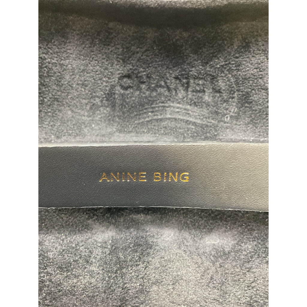 Anine Bing 'Harper' Black Leather Belt Size XS / S